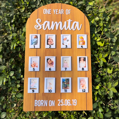 12 Month Photo Frame - Baby Birthday Gift