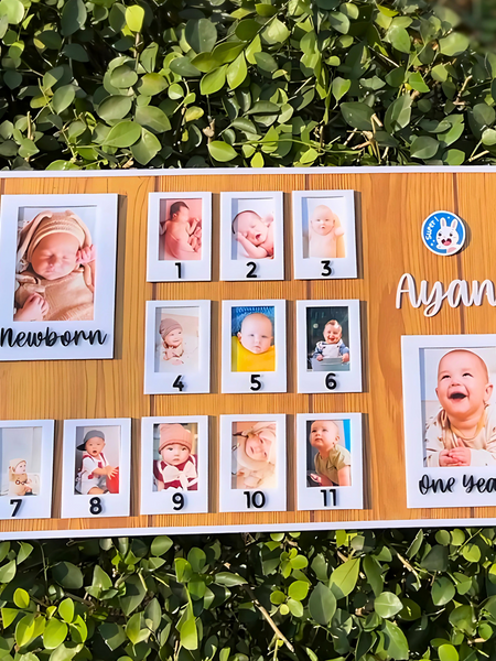 1st Year Photo Frame - Baby Photo Board