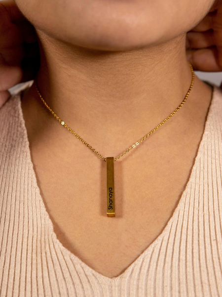 Customised Bar Name Pendant