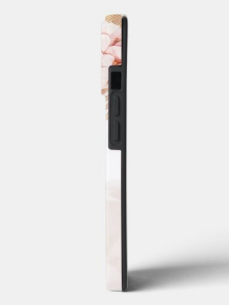 Custom iPhone Case with Floral Print Monogram