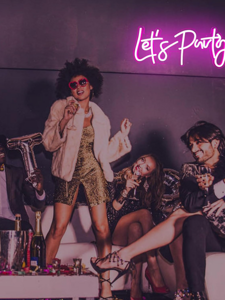 Lets Party Neon Sign -USB Decoration