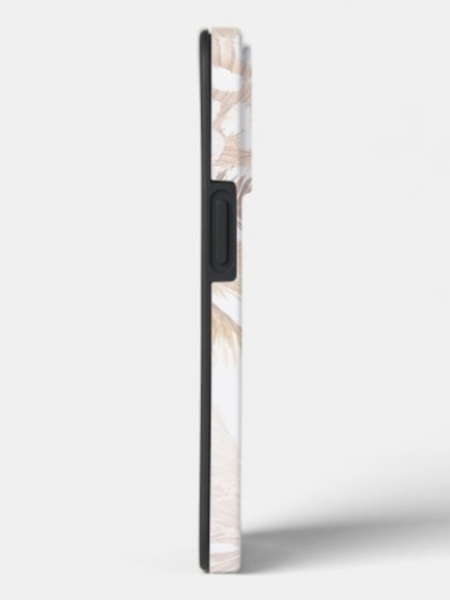 Custom iPhone Case with Floral Print Monogram