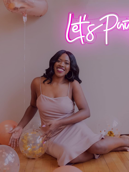 Lets Party Neon Sign -USB Decoration