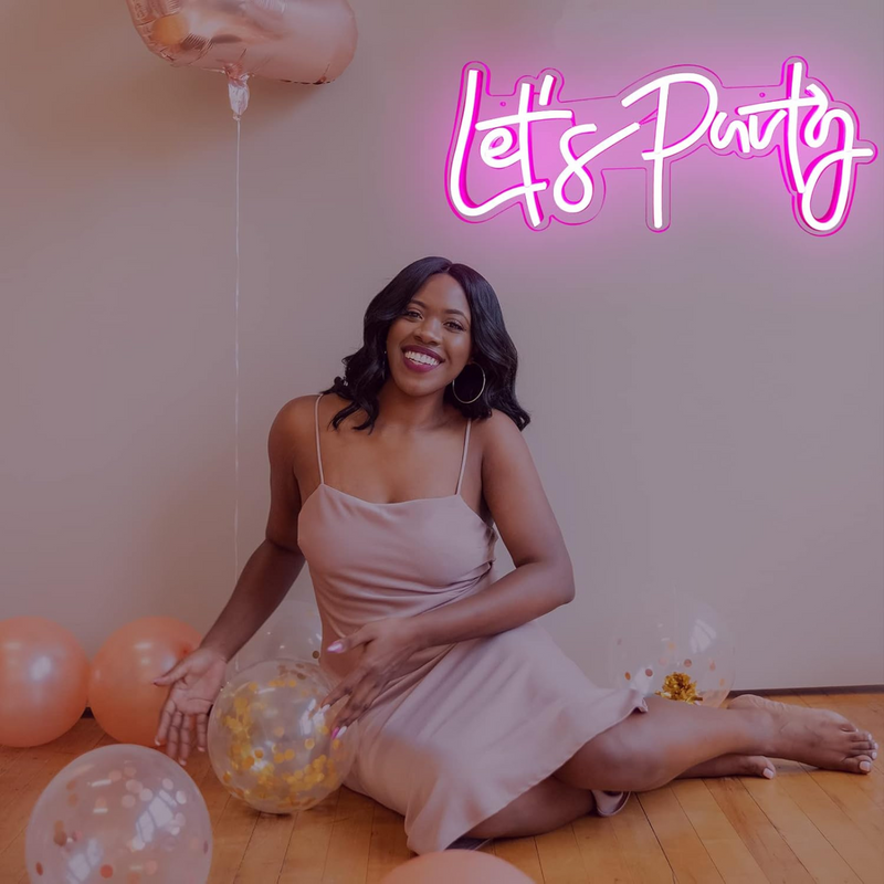 Lets Party Neon Sign -USB Decoration