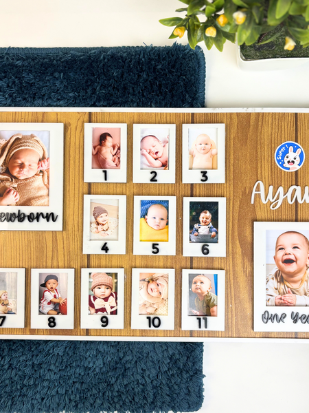 1st Year Photo Frame - Baby Photo Board