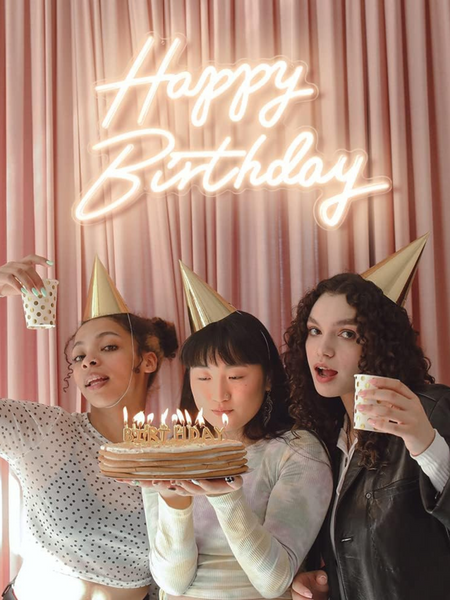 Happy Birthday Neon Light - USB Powered