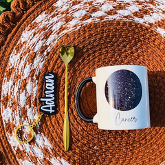 Birthday Gift Set - Starmap Mug + Keychain + Golden Spoon