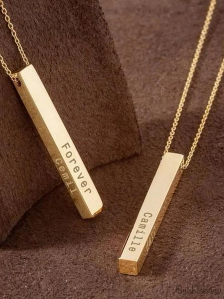 Customised Bar Name Pendant