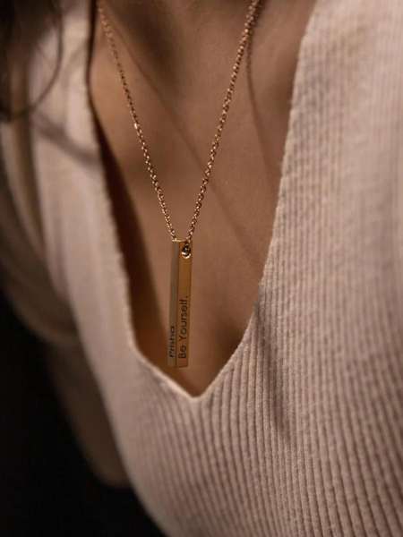 Customised Bar Name Pendant