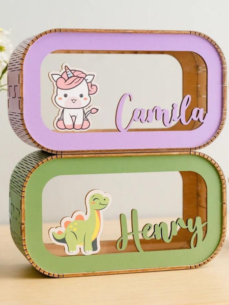 Custom Piggy Bank With Name - Kids Coin Bank Baby Shower Gift