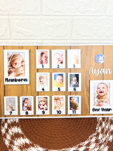 1st Year Photo Frame - Baby Photo Board