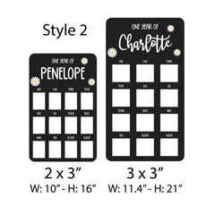 Baby Monthly Photo Board - Milestone Picture Frame for Newborns