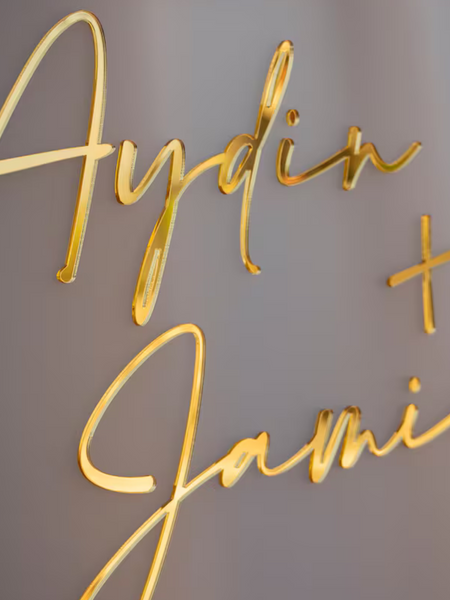 Frosted Acrylic Wedding Welcome Sign