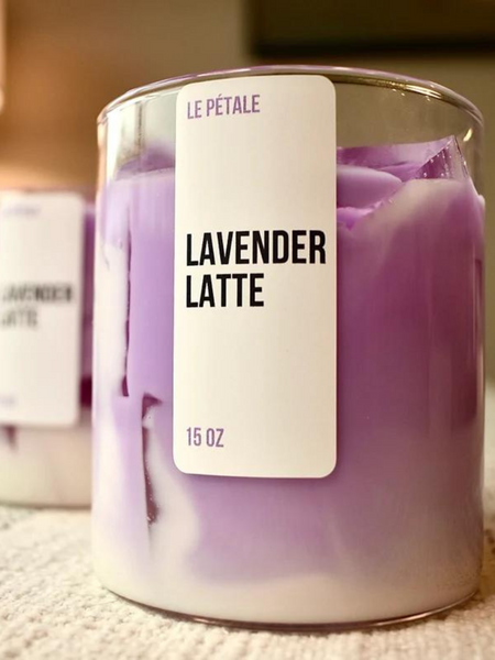 Lavender Latte Iced Candle