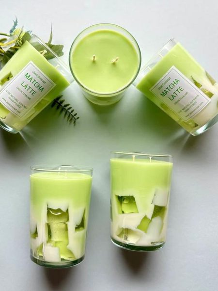 Matcha Latte Candle - 22 oz Lavender Scented