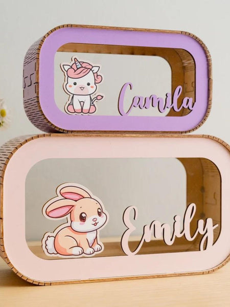 Custom Piggy Bank With Name - Kids Coin Bank Baby Shower Gift