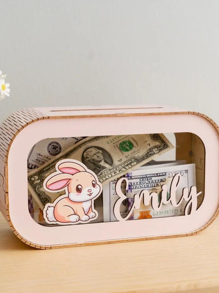 Custom Piggy Bank With Name - Kids Coin Bank Baby Shower Gift
