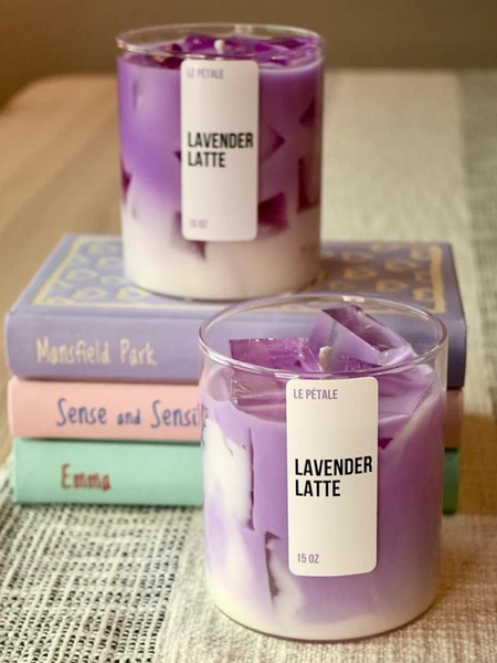 Lavender Latte Iced Candle