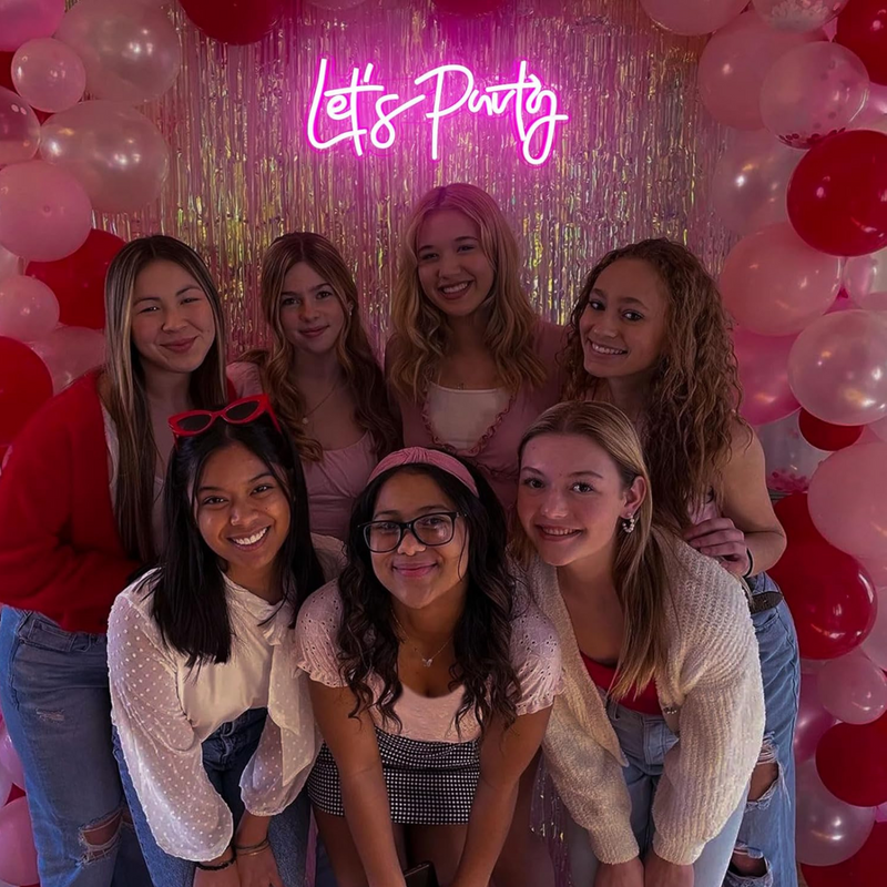 Lets Party Neon Sign -USB Decoration