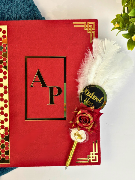 Customised Nikah Nama With Qubool Hai Pen